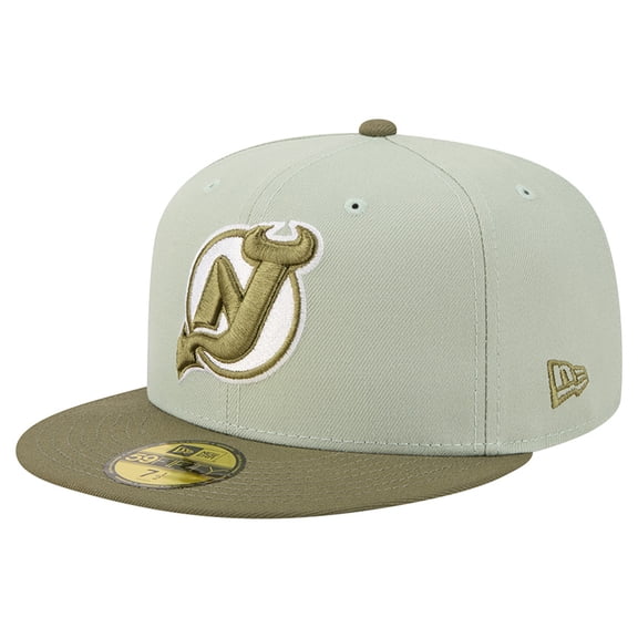 Men's New Era Sage Green/Olive New Jersey Devils Color Pack 59FIFTY Fitted Hat