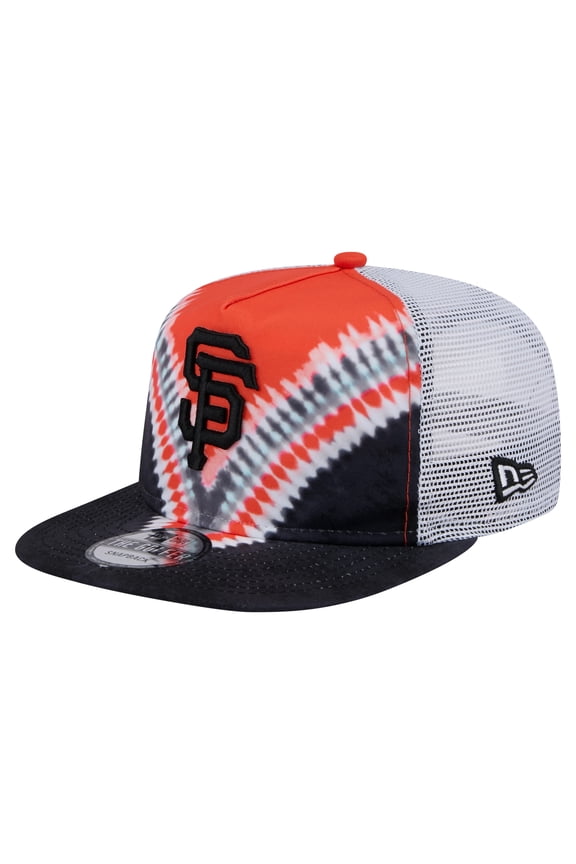 Men's New Era San Francisco Giants Tie-Dye Golfer Trucker Adjustable Hat