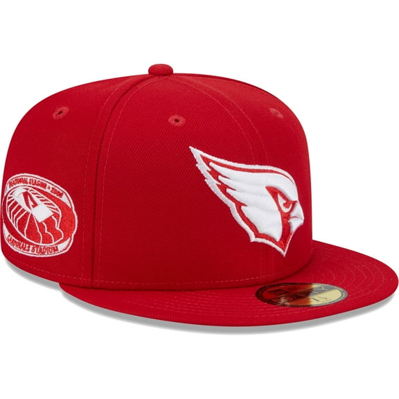Men's New Era Scarlet Arizona Cardinals 2006 Inaugural Season Main Patch 59FIFTY Fitted Hat