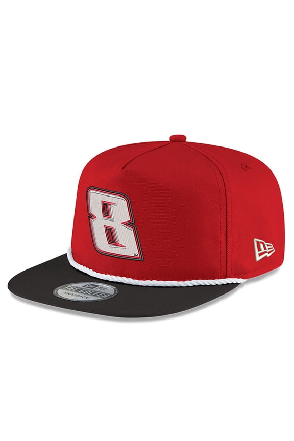 Men's New Era Scarlet/Black Kyle Busch Golfer Snapback Adjustable Hat