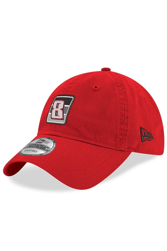 Men's New Era Scarlet Kyle Busch 9TWENTY Side Patch Adjustable Hat