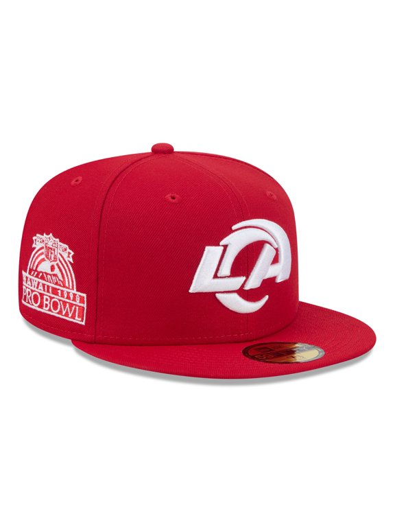 Men's New Era Scarlet Los Angeles Rams Main Patch 59FIFTY Fitted Hat