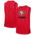 thumbnail image 1 of Men's-New Era  Scarlet San Francisco 49ers Leisure Collection Tank Top, 1 of 3