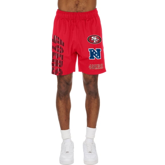 Men's New Era Scarlet San Francisco 49ers Match Shorts