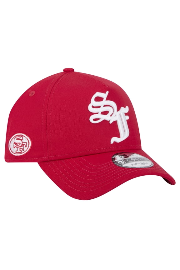 Men's New Era Scarlet San Francisco 49ers Mystic 9FORTY A-Frame Adjustable Hat