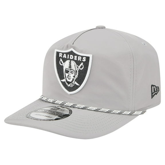 Men's New Era Silver Las Vegas Raiders Rope 19TWENTY Hat
