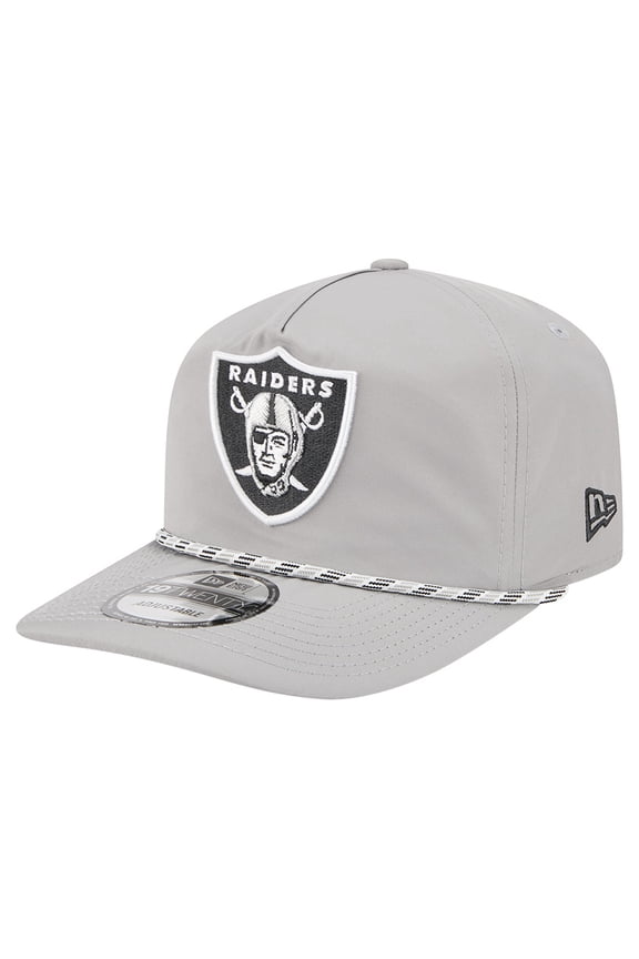 Men's New Era Silver Las Vegas Raiders Rope 19TWENTY Hat