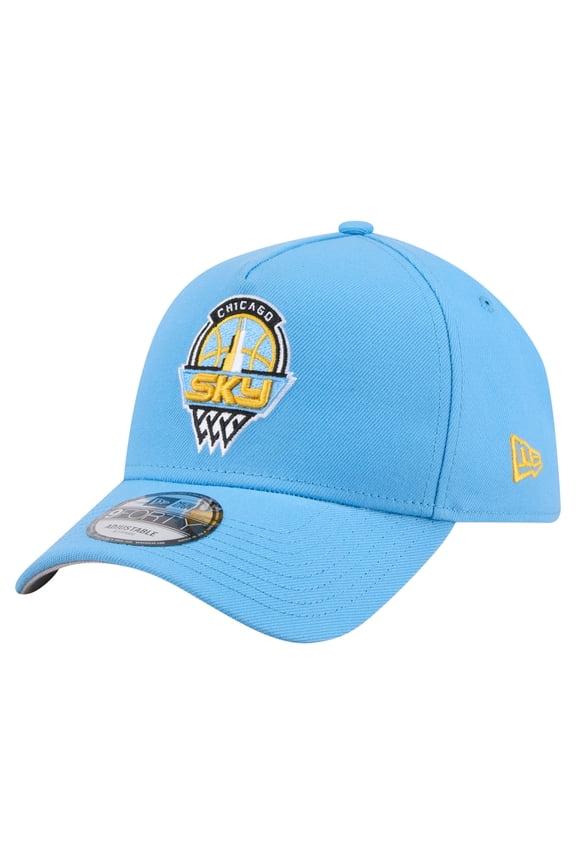 Unisex-New Era Light Blue Chicago Sky Core Logo A-Frame 9FORTY Adjustable Hat