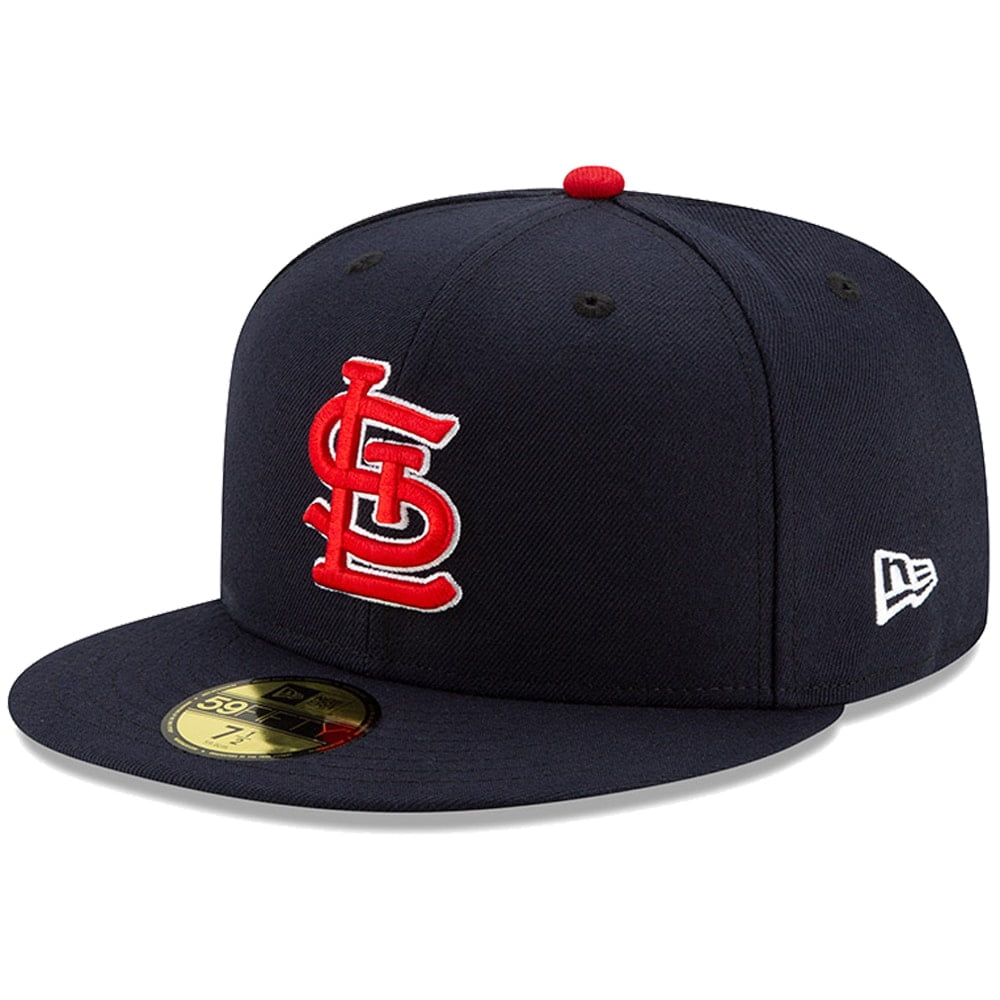 Vintage St Louis Cardinals Hat Cap Fitted 7 1/2 Men MLB New Era Blue Wool  A17