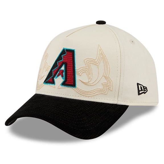 Men's New Era Stone Arizona Diamondbacks Western Stitch 9FORTY A-Frame Adjustable Hat