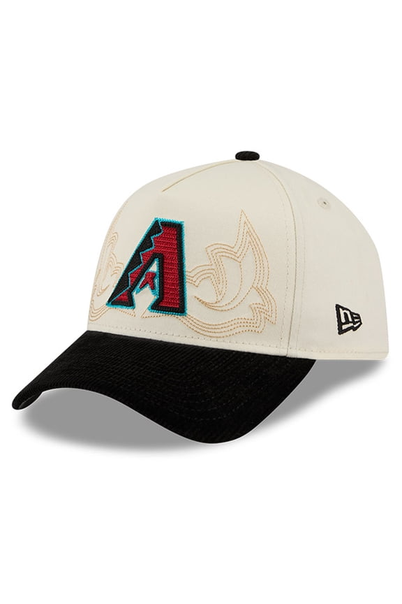 Men's New Era Stone Arizona Diamondbacks Western Stitch 9FORTY A-Frame Adjustable Hat