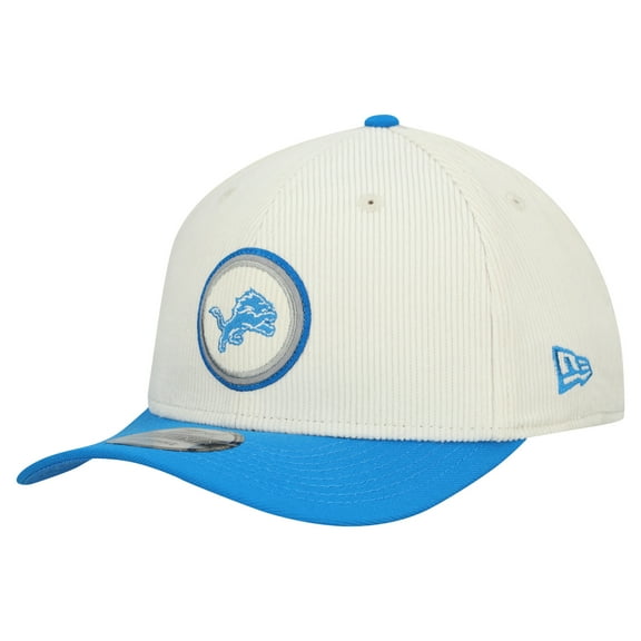 Men's New Era  Stone Detroit Lions  Loyal Corduroy 9SEVENTY Adjustable Hat