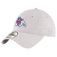 thumbnail image 1 of Men's New Era Stone Fresno State Bulldogs Four Paw Dog 9TWENTY Adjustable Hat, 1 of 5