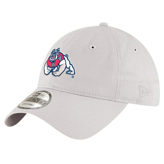 Men's New Era Stone Fresno State Bulldogs Four Paw Dog 9TWENTY Adjustable Hat