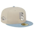 thumbnail image 1 of Men's New Era Stone/Light Blue Pittsburgh Steelers City Originals Lifestyle Two-Tone 59FIFTY Fitted Hat, 1 of 6