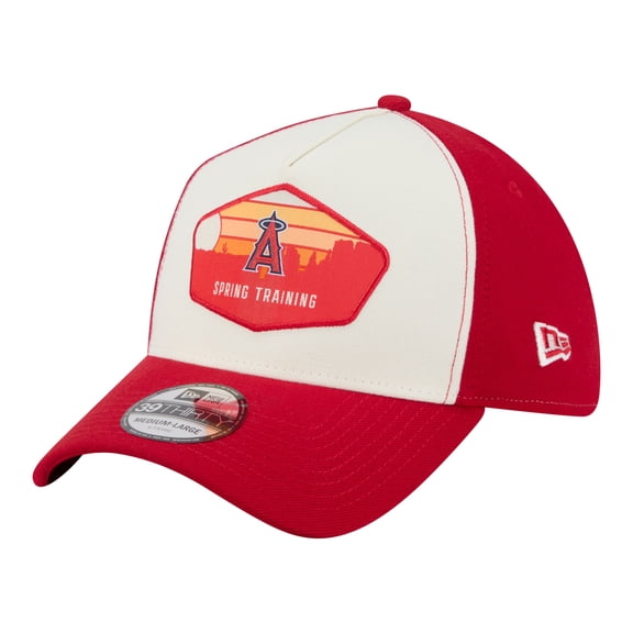 Men's New Era Stone Los Angeles Angels 2026 Spring Training Fan Pack Gradient 39THIRTY Flex Hat