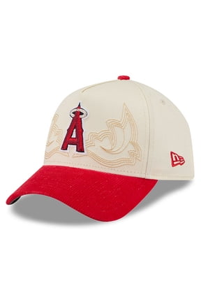 Men's New Era Stone Los Angeles Angels Western Stitch 9FORTY A-Frame Adjustable Hat