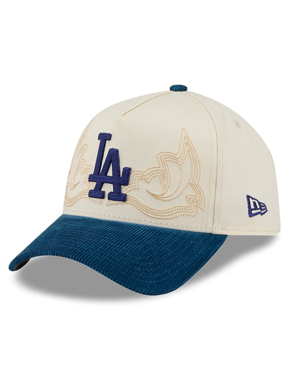 Men's New Era Stone Los Angeles Dodgers Western Stitch 9FORTY A-Frame Adjustable Hat
