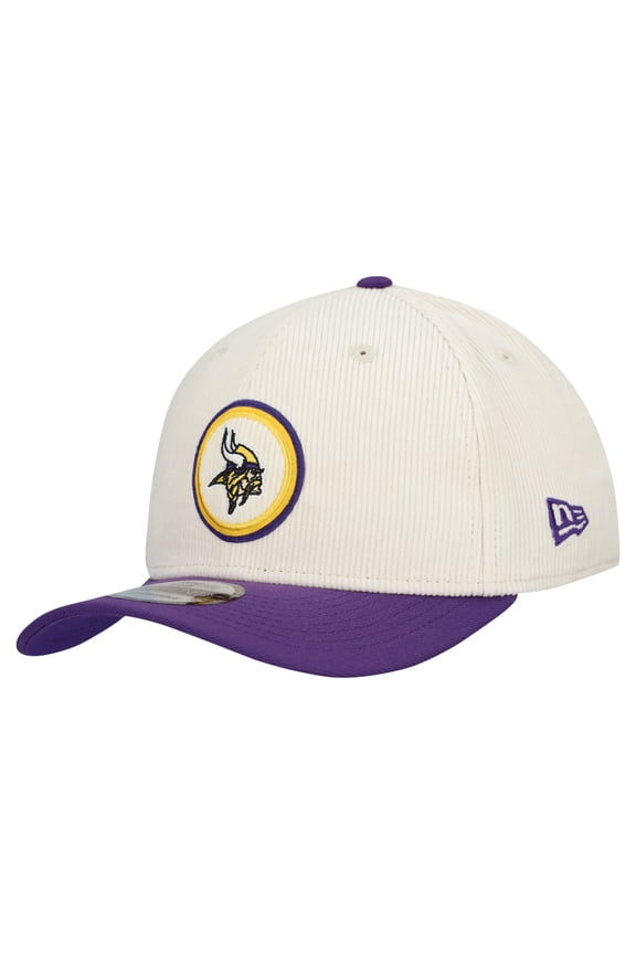 Men's New Era  Stone Minnesota Vikings  Loyal Corduroy 9SEVENTY Adjustable Hat