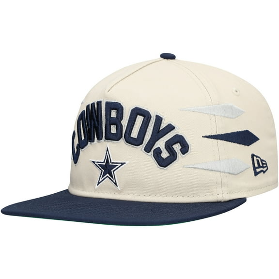 Men's New Era Stone/Navy Dallas Cowboys Athletic Golfer Adjustable Hat