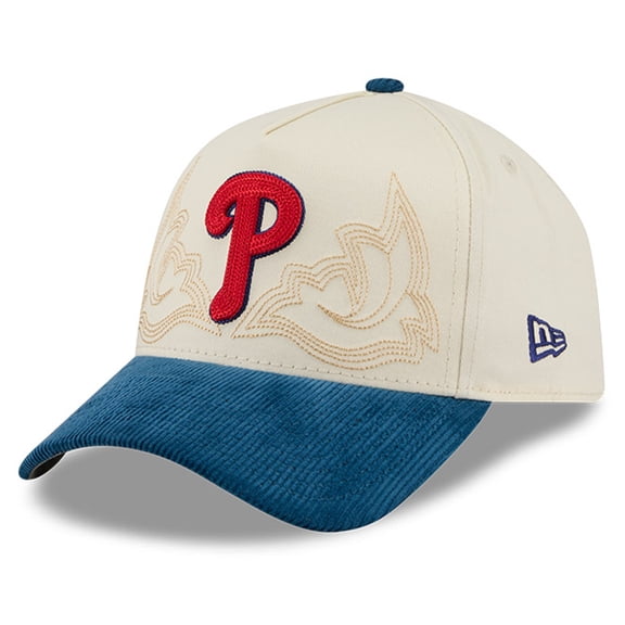 Men's New Era Stone Philadelphia Phillies Western Stitch 9FORTY A-Frame Adjustable Hat