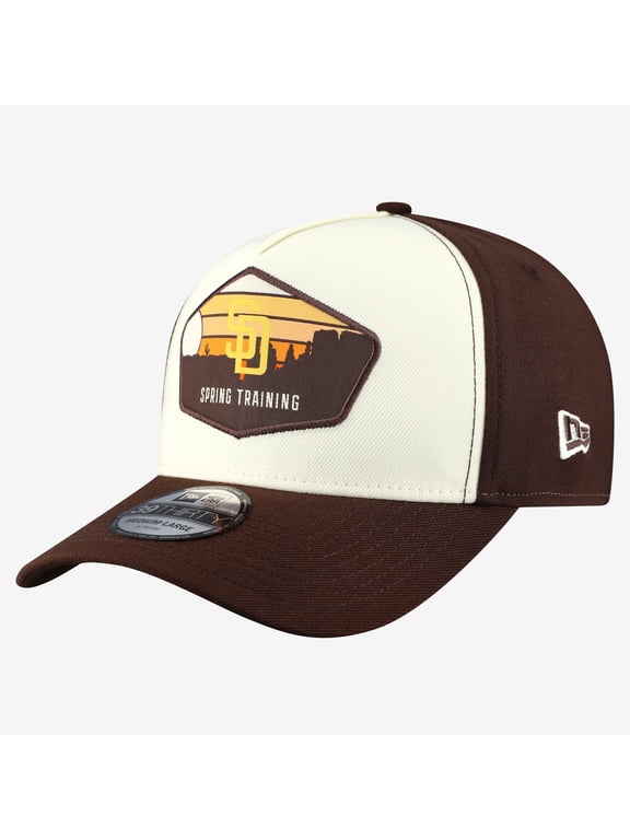 Men's New Era Stone San Diego Padres 2026 Spring Training Fan Pack Gradient 39THIRTY Flex Hat