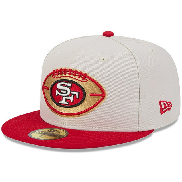 Men's New Era Stone/Scarlet San Francisco 49ers 2024 Sideline Historic ...