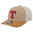 thumbnail image 1 of Men's New Era  Stone Texas Rangers 9SEVENTY Trucker Adjustable Hat, 1 of 5