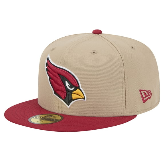Men's New Era Tan Arizona Cardinals Logo Main 59FIFTY Fitted Hat