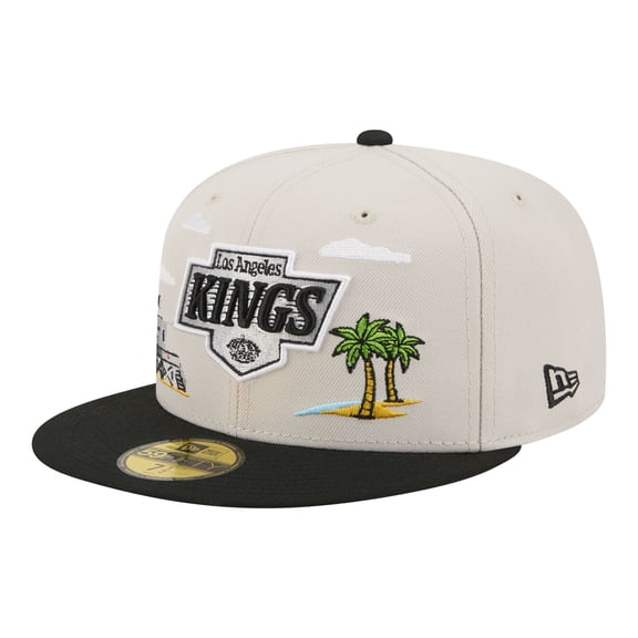 Men's New Era  Tan/Black Los Angeles Kings Localized City Icon 59FIFTY Fitted Hat