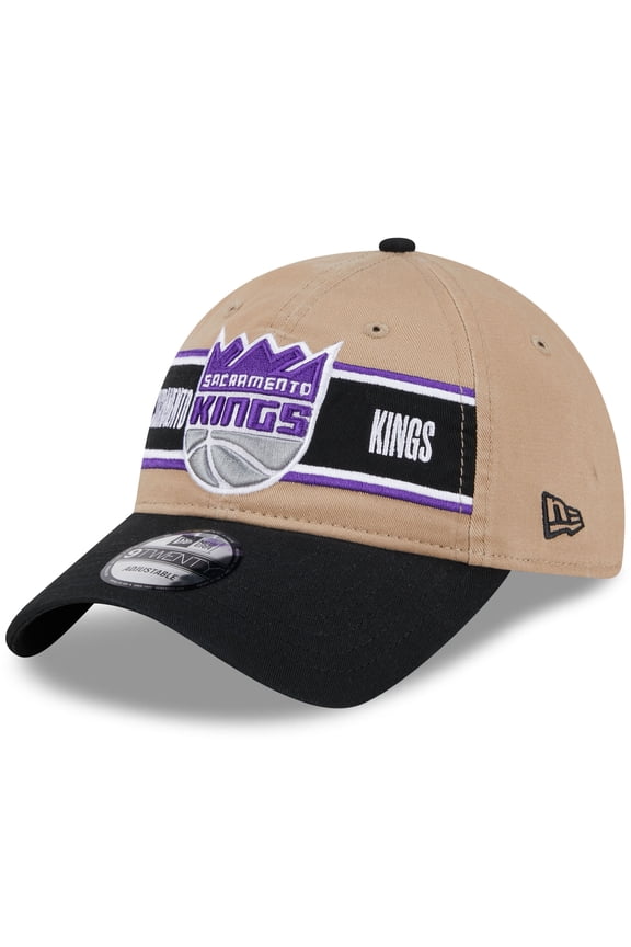 Men's New Era Tan/Black Sacramento Kings 2024 NBA Draft 9TWENTY Adjustable Hat
