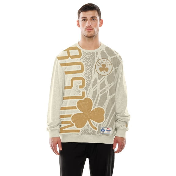Men's New Era Tan Boston Celtics 2025/26 City Edition Sweatshirt