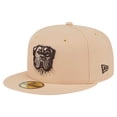 thumbnail image 1 of Men's New Era Tan Cleveland Browns Candied Pecan 59FIFTY Fitted Hat, 1 of 6