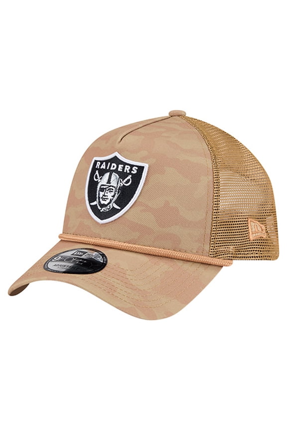 Men's New Era Tan Las Vegas Raiders Wheat Camo 9FORTY Adjustable Hat