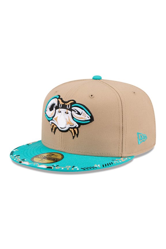 Men's New Era Tan/Light Blue Chesapeake Baysox 2026 Copa De La Diversion 59FIFTY Fitted Hat
