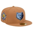 thumbnail image 1 of Men's New Era Tan Memphis Grizzlies Color Pack 59FIFTY Fitted Hat, 1 of 6