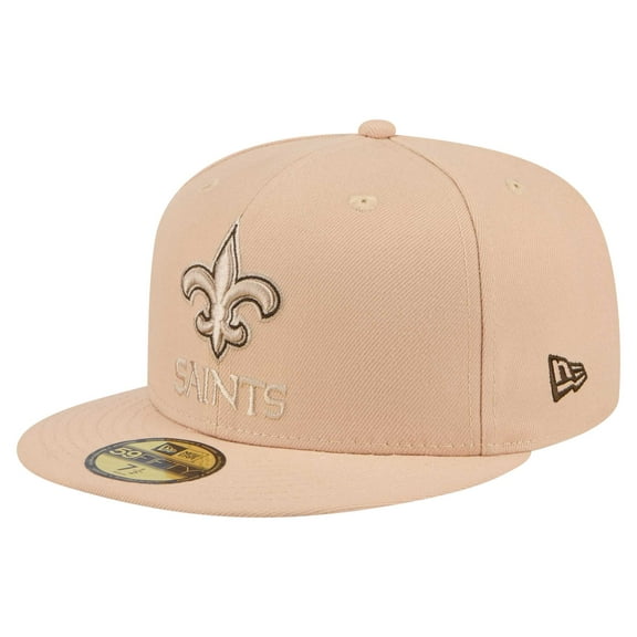 Men's New Era Tan New Orleans Saints Candied Pecan 59FIFTY Fitted Hat