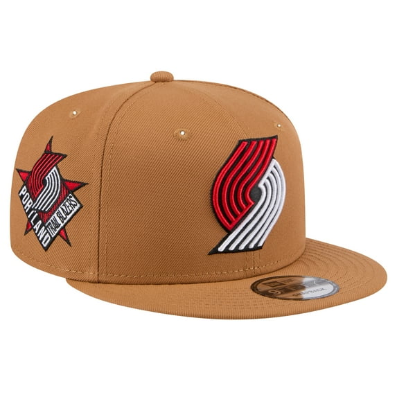 Men's New Era Tan Portland Trail Blazers Color Pack 9FIFTY Snapback Hat