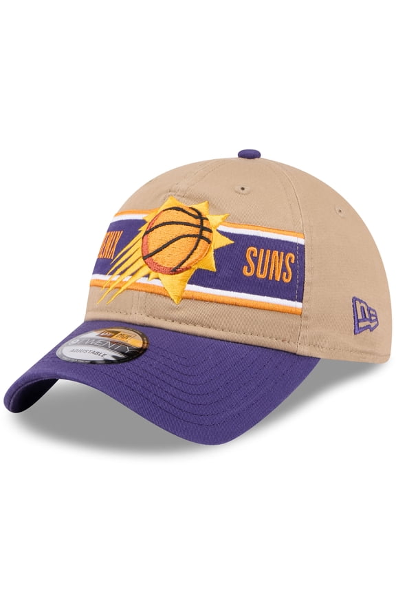 Men's New Era Tan/Purple Phoenix Suns 2024 NBA Draft 9TWENTY Adjustable Hat