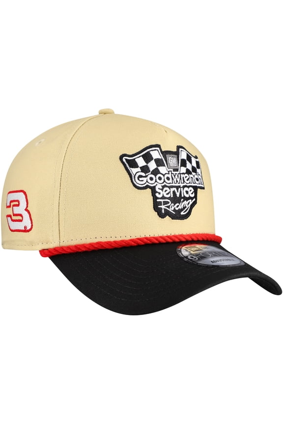 Men's New Era Tan Richard Childress Racing 9FORTY Adjustable Hat