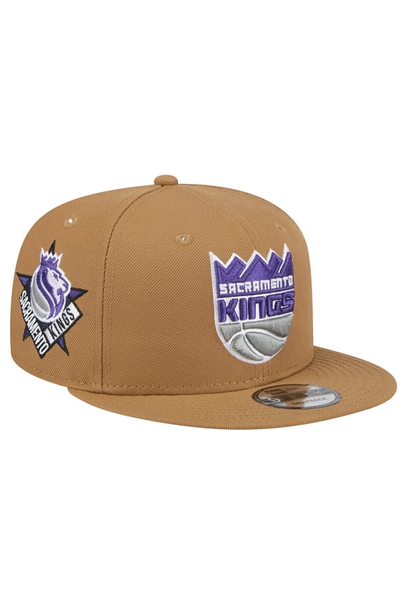 Men's New Era Tan Sacramento Kings Color Pack 9FIFTY Snapback Hat