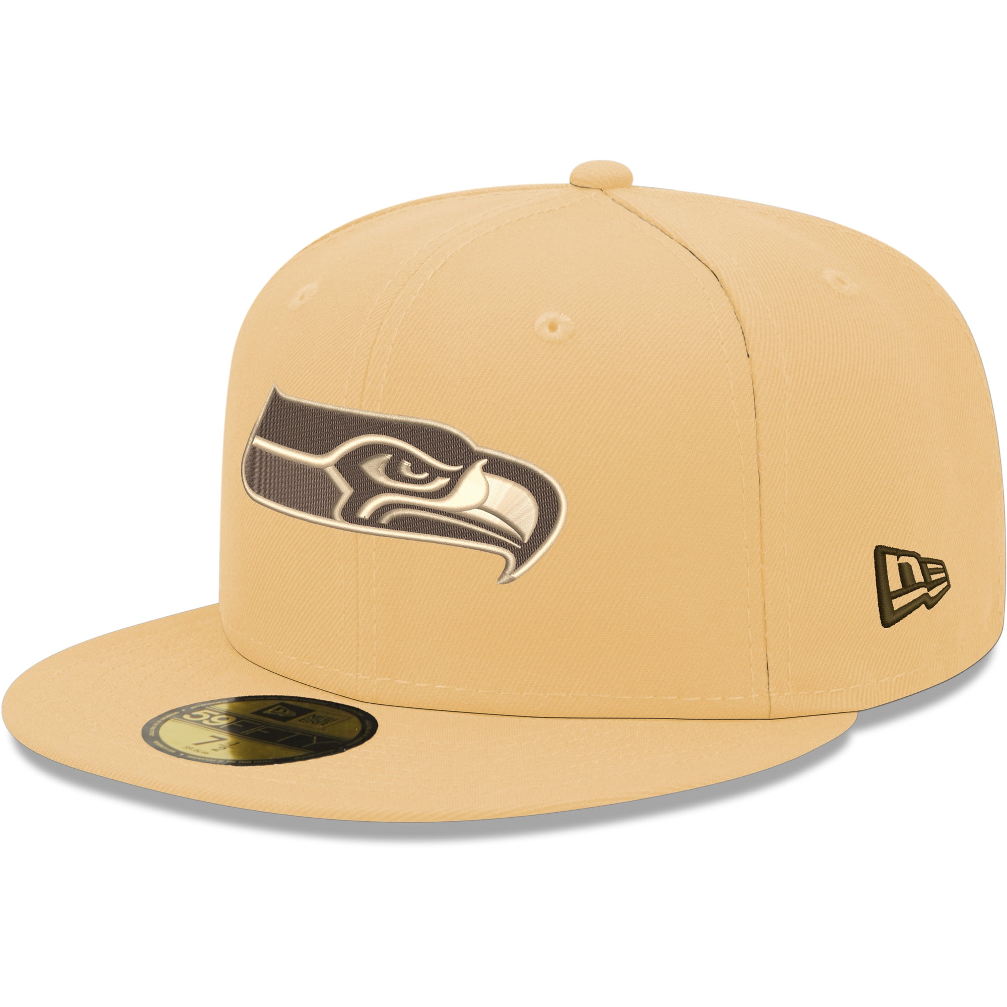 Seattle Seahawks tan fedora New Era Seattle Seahawks Golfer Snapback Mens Hat Brown  main image 4