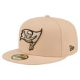 thumbnail image 1 of Men's New Era Tan Tampa Bay Buccaneers Candied Pecan 59FIFTY Fitted Hat, 1 of 6