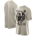 thumbnail image 1 of Men's New Era Tan Vegas Golden Knights Goalie Mask T-Shirt, 1 of 3