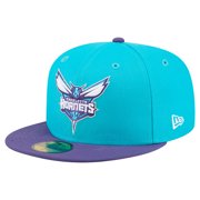 Mens New Era Teal Charlotte Hornets Two-Tone 59FIFTY Fitted Hat