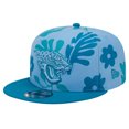 thumbnail image 1 of Men's New Era Teal Jacksonville Jaguars Leafy 9FIFTY Snapback Hat, 1 of 6