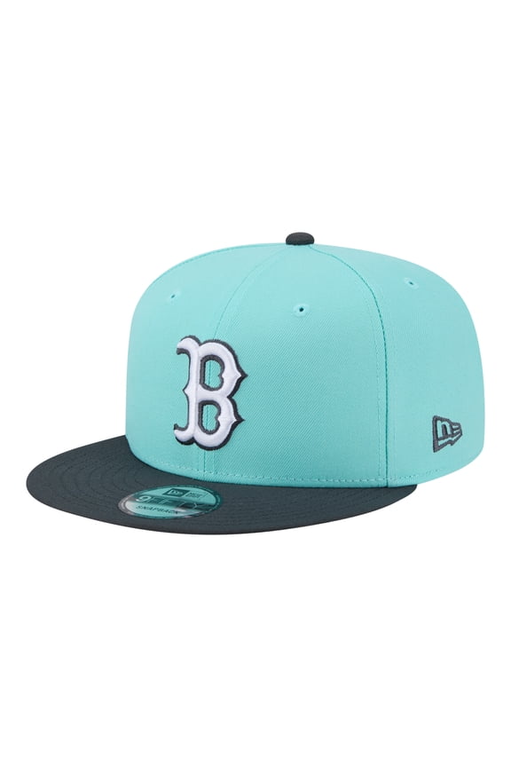 Men's New Era Turquoise/Charcoal Boston Red Sox Two-Tone Color Pack 9FIFTY Snapback Hat