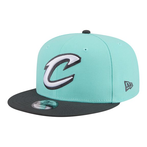 Men's New Era Turquoise/Charcoal Cleveland Cavaliers Color Pack Two-Tone 9FIFTY Snapback Hat