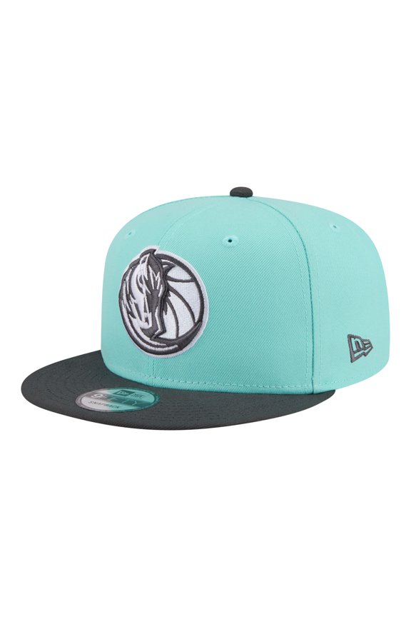 Men's New Era Turquoise/Charcoal Dallas Mavericks Color Pack Two-Tone 9FIFTY Snapback Hat