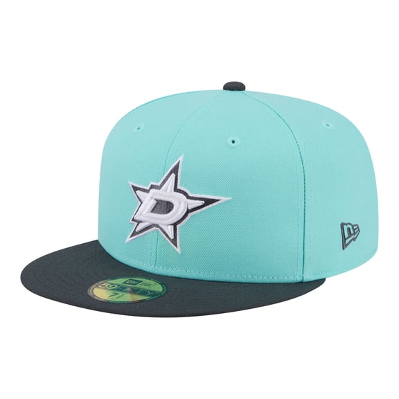 Men's New Era Turquoise/Charcoal Dallas Stars Two-Tone Color Pack 59FIFTY Fitted Hat
